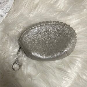 UGG Silver Leather Coin Purse
